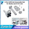Upgraded 5-Port AMS Lite Consumable Hub For Bambu Lab A1/A1 mini Durable AMS Lite Consumable Hub Fo bambu Lab 3D Printer