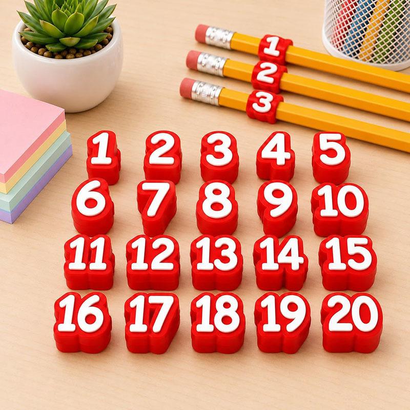 Classroom Pencil Labels Reusable Pencil Tracking Tags School Supplies Pencil Management Assorted Colors