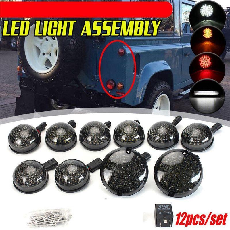 Powerful 10Pcs Car Front Rear Signal Indicator Lamp Turning Lights For Land Rover Defender 90 110 130