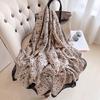 Silk Scarf Gift Box Group Purchase Companion Gift Shawl Elegant Outer Wear Birthday Present for Elders And Mothers, Dark Brush