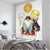 Death Note Tapestry Print Large Wall Art SciFi Living Room Home Decor Blanket for Bedroom Dorm Wall Hanging Design