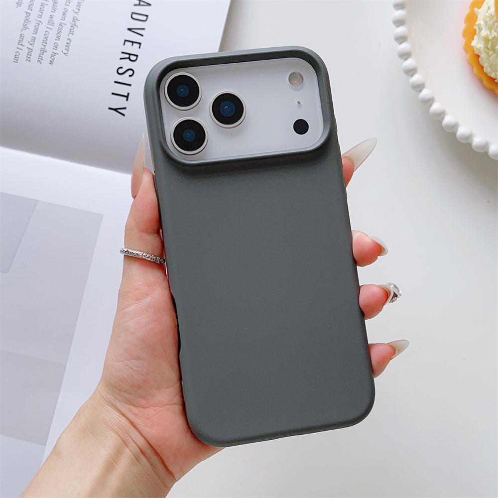 Матовый Чехол Конфетного Цвета для iPhone 17 Air 16 16E 15 Pro Max Жидкий Силикон Ударопрочный Защитный Ощущение Кожи Прочный Чехол