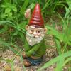 Resin White Bearded Old Man Sculpture Garden Crafts Dwarf Sculpture Cute Urinating Gnome Statue