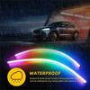APP Control RGB LED DRL 30/45/60cm LED Headlight Strips New Flowing Strip Light  Car Accessories