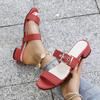Women Sandals Summer Luxury Outdoor High Heels Shoes for Women Comfort Anti-slip Soft Leather Sandals Women Sandalias De Mujer