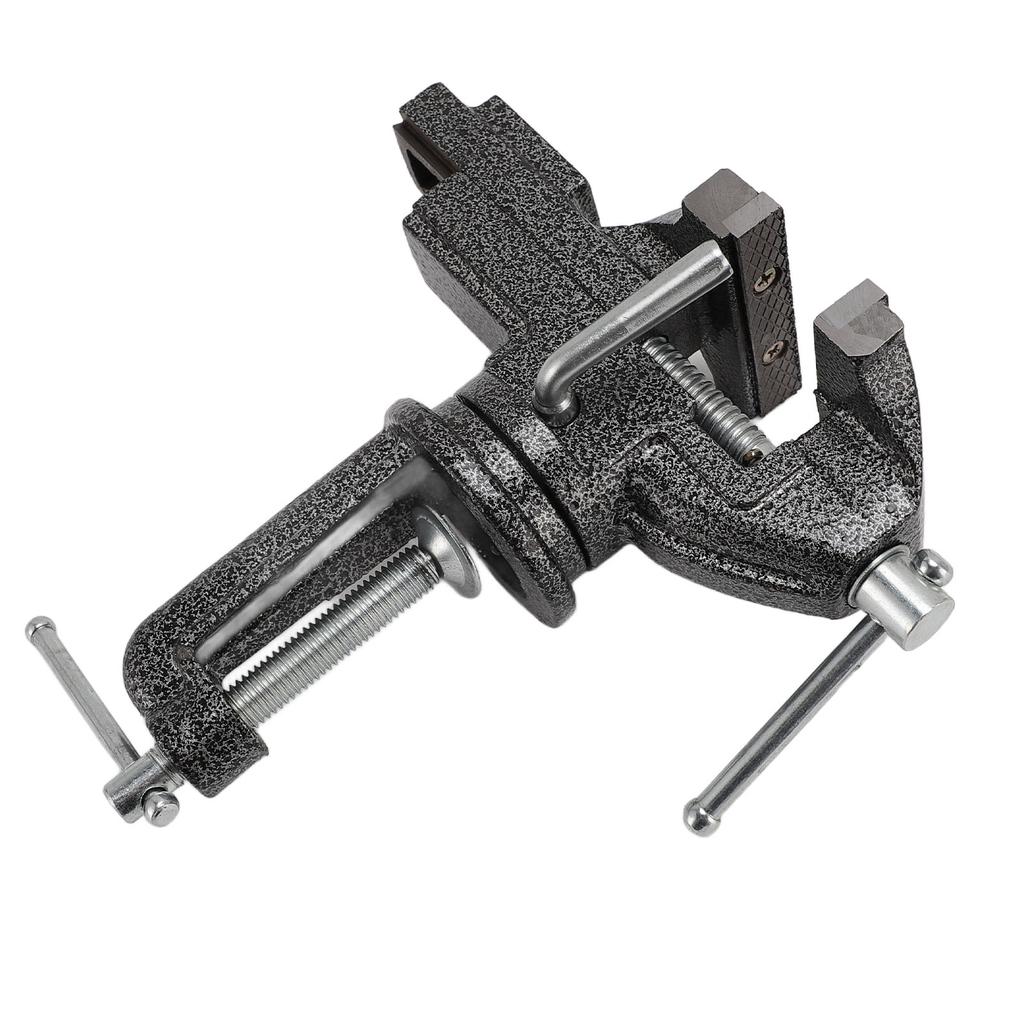 Струбцина Тиски Настольные Вращающиеся на 360 градусов Универсальные Мини Тиски для Верстака Ширина Открытия Губок 75 мм 62 мм