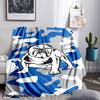 Bulldogs Team Crest Design Blanket Flannel Throw for Sofa, Indoor, Camping, Living Room, Office, Chair, And Bed Soft Birthday Gift