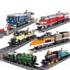 City Technical Train Cargo with Tracks Set Power-Driven Diesel Rail Train Model Building Blocks Toys Bricks Adult Boys Children Kids Birthday Gift