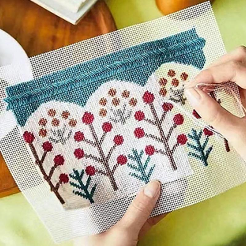 1 шт. 3D вышивка крестом ткань Ct пластиковая сетка кусок ручная основа ткань DIY шитье вышивка лист тканые поделки