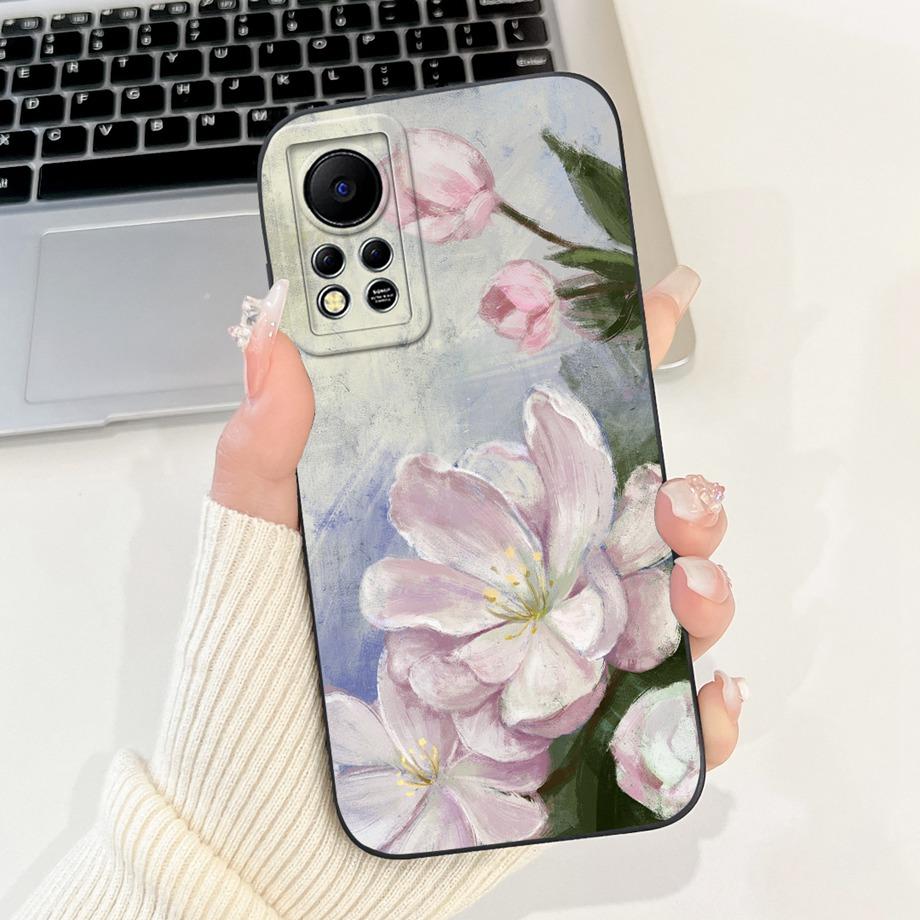 Phone Case for Infinix Hot 11s NFC X6812B Infinix Hot 11s X6812 Protection Cover Soft Liquid Silicone Coque Animals Bumper Shell
