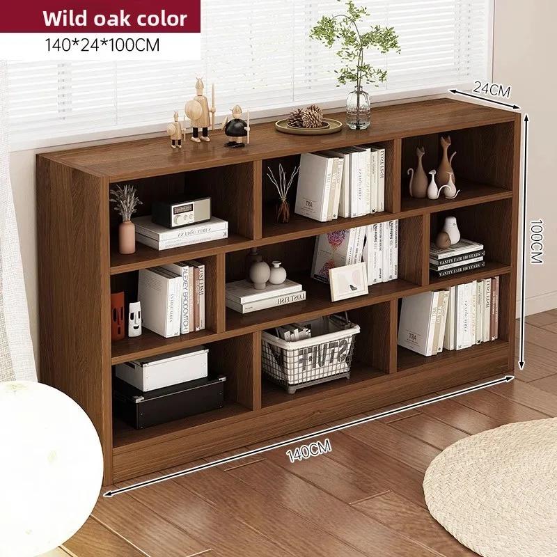 Bookshelf Bookcase Floor Shelf Home Living Room Study Combination Locker Bedroom Low Cabinet