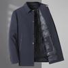 Winter Coat Men's Thickened Thermal Lapel Middle-aged High-end Casual Dad Top