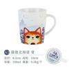 Керамическая кружка с японским котиком, Милые кофейные кружки, Кружки для завтрака с котиком и цветами сакуры, Стакан для воды для пары в офис или домой, Подарок на день рождения