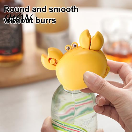Cute Kitchen Tool 3 in 1 Bottle Opener Crab Shape Magnetic Suction Mini Box with Scissors And Cutter Include Compact Portable Strong
