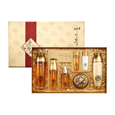 Oriental Medicine Gold 5-Piece Set Skin Lotion Ampoule Essence Nutritive Cream Wrinkle Improvement Basic Cosmetics Set Additional Mask Pack