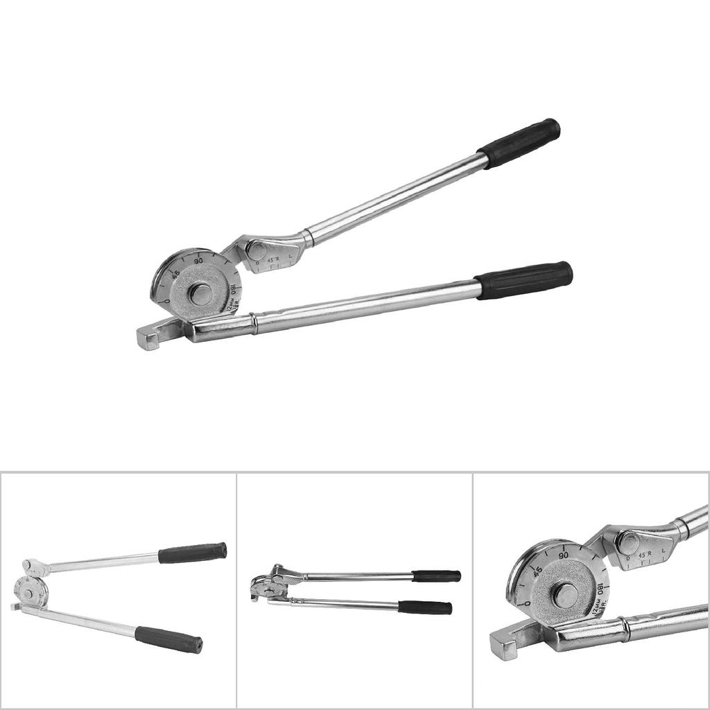 Manual Tube Bender, Practical Tube Bender Tool for Home Improvement and Workshops (250mm, 1/2" 12mm)