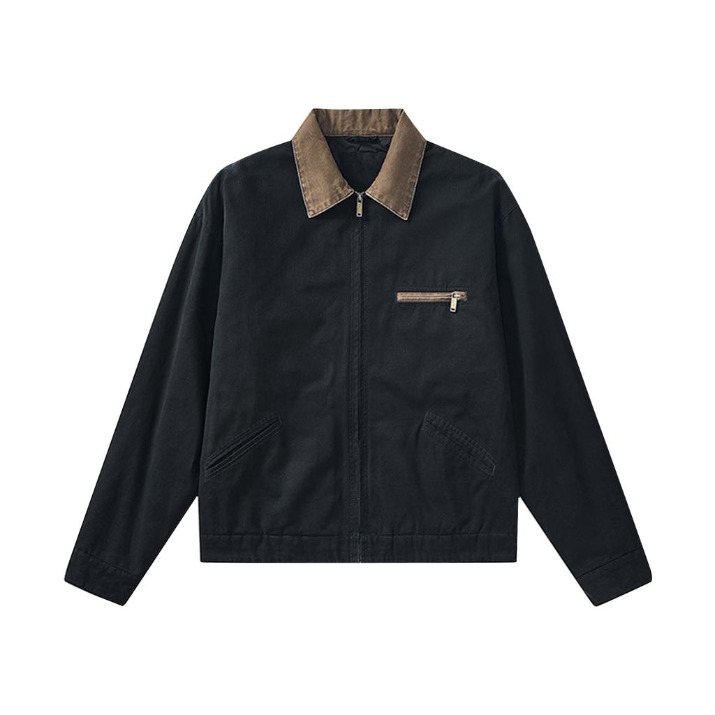 Men's Solid Color Camouflage Outdoor Sports Jacket Men's Pocket Button Casual Jacket