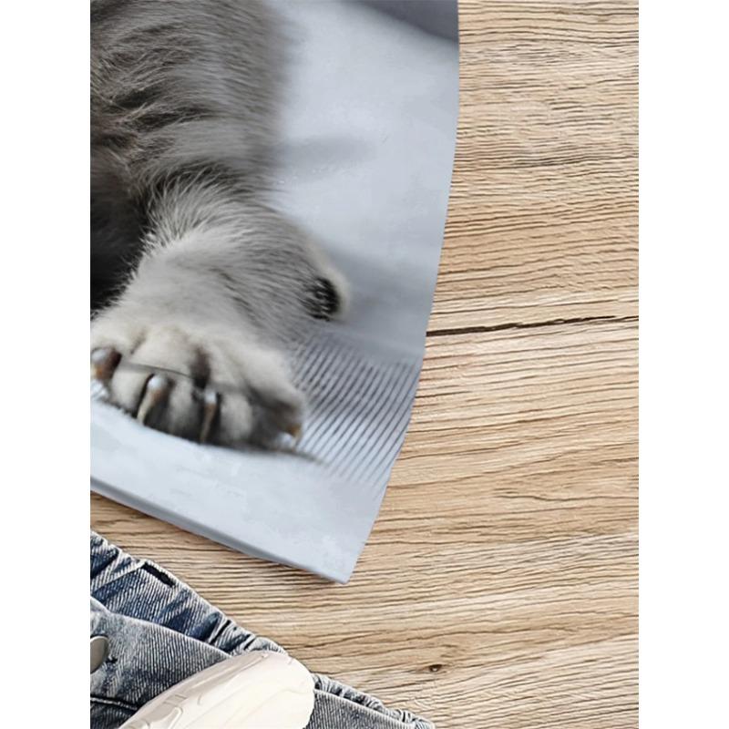 Одежда для девочек Футболка с принтом милого котенка 3D Детский топ с круглым вырезом и короткими рукавами