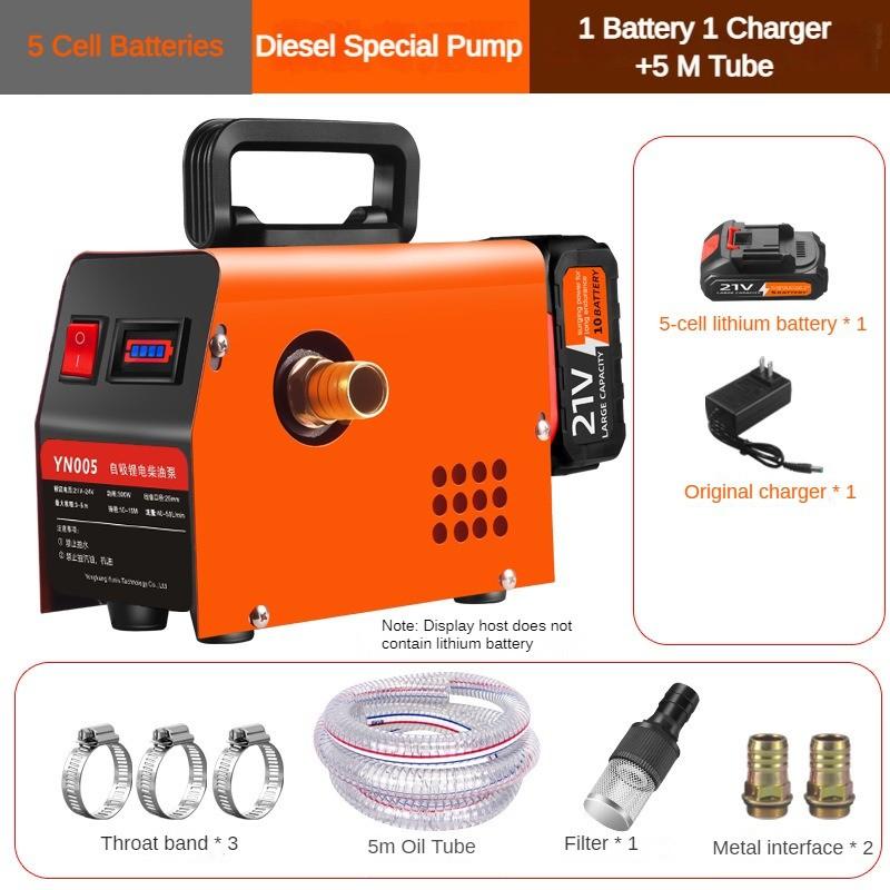 Маленький многофункциональный электрический дизельный насос Портативный ручной дозатор дизельного топлива Перезаряжаемый насос для впрыска масла