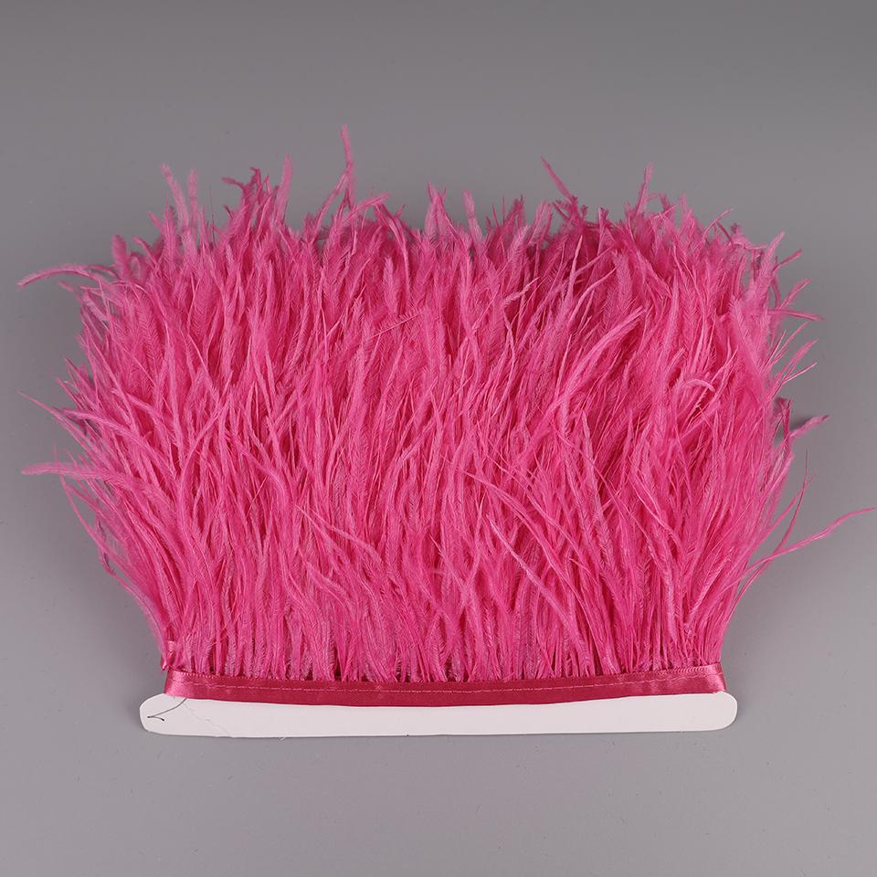 2М Страусиные перья на ленте для рукоделия шитья в платье декоративные перья на тесьме бахрома для одежды