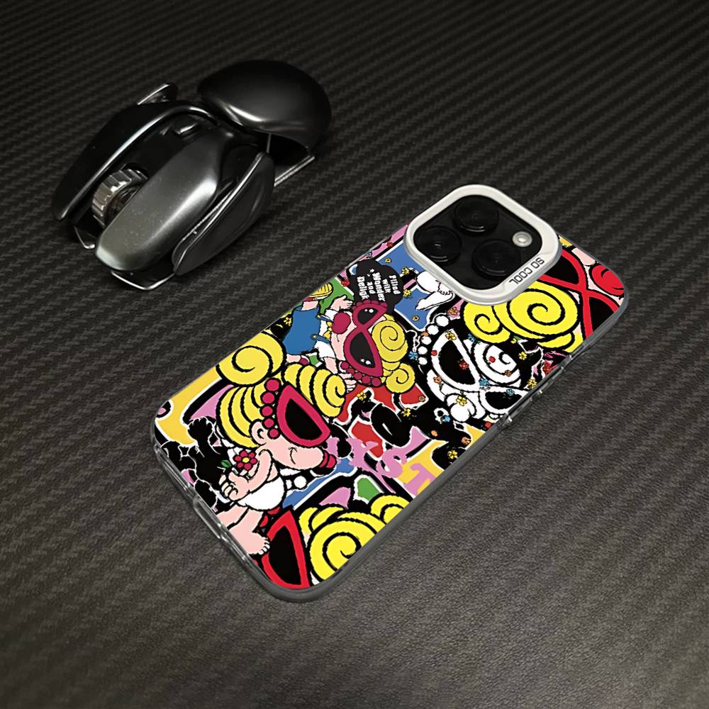Японская мода H-Hysteric M-Mini Для iPhone 17 16 15 14 13 12 11 Pro Max Plus Матовый цветной задний чехол для телефона