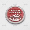 3D Металл 4X4 RATED SNOW MOUNTAIN Логотип Наклейки на автомобиль Эмблема Trail Rated Значок для грузовика Для J-e-e-p Wrangler Patriot 4x4 Авто