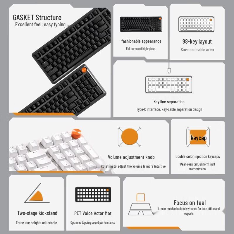 Lenovo MK9 Pro Tri-Mode Mechanical Gaming Keyboard