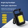Super Bright MINI COB Keychain Flashlight Charging Lamp Camping Lights with Magnet 4 Lighting Modes for Camping Home
