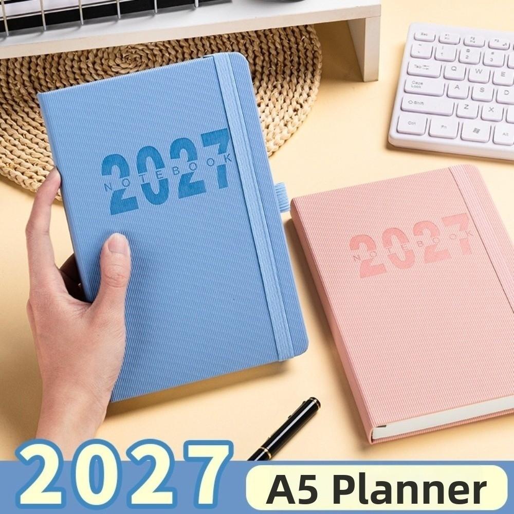 Wear-resistant A5 Agenda Planning Notebook 12 Months Office Work Planner School Office Supplies