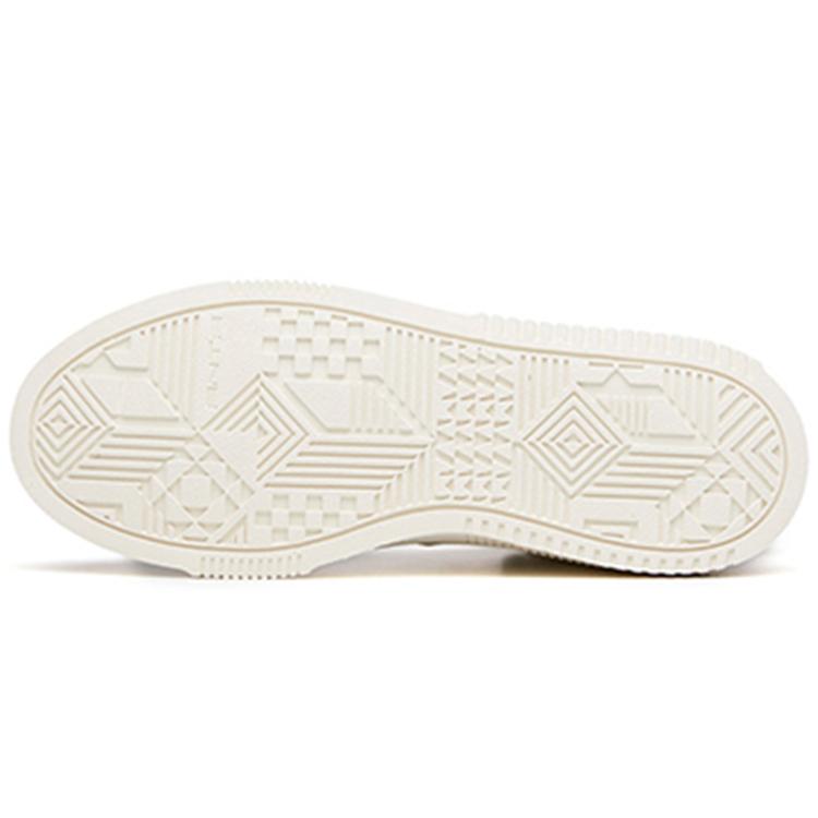 Anta Life Collection Abrasion Resistant Slip Resistant High top Skateboard Shoes Women's White 922138011-1