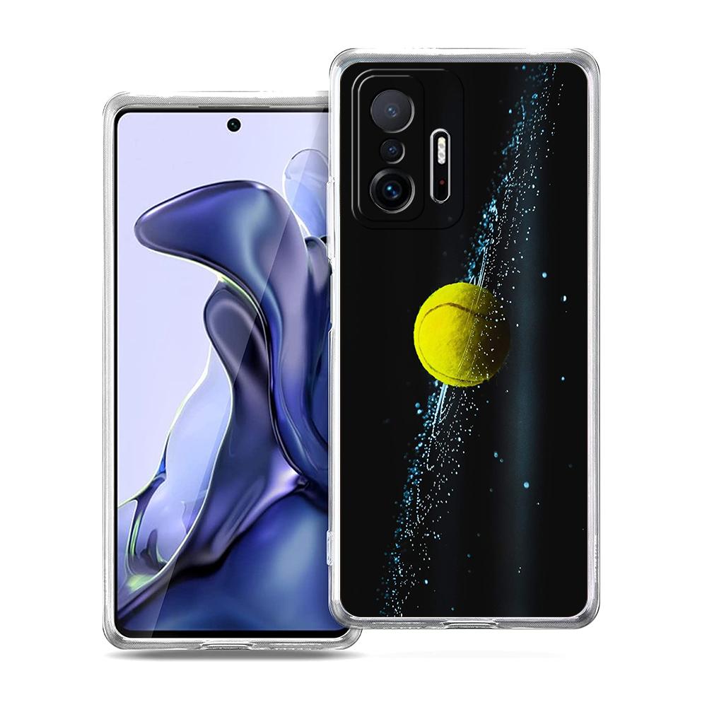 Прозрачный чехол для телефона для Xiaomi Mi 14 13 12 11 Ultra 13T 12T 11T Poco X3 NFC F3 F6 Pro Lite 5G Мягкий ТПУ корпус Сумка для спортивного тенниса