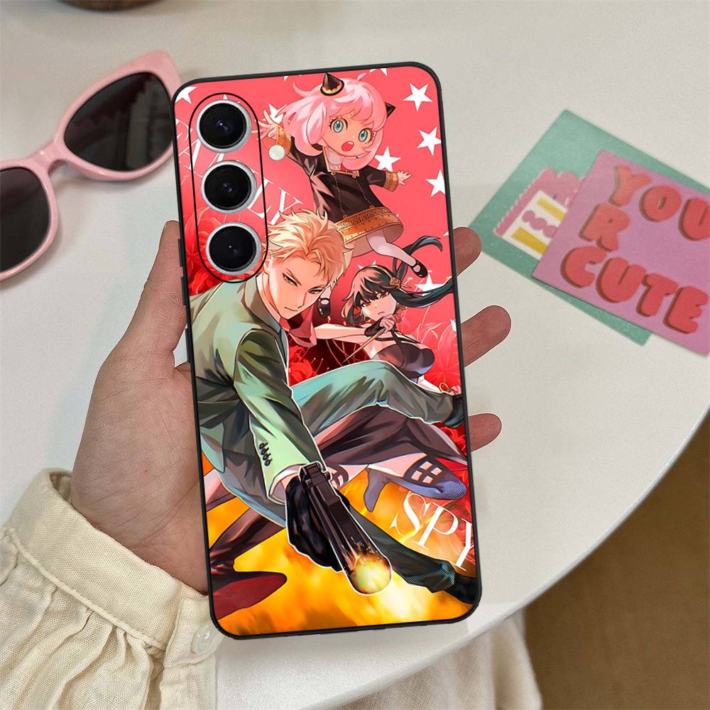 Классический аниме чехол для телефона Spy X Family для Samsung S 24 Fe 25 Ultra Plus 20 Lite 21 30 22 23 24 22 Ultra 5G Fundas