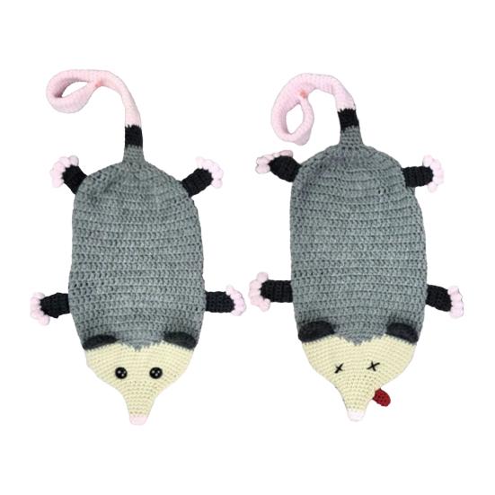 Крючком Сумка-хранилище Опоссум Ручная Вязание Подвесной Держатель для Сумок-продуктовых Сумок Вязание Крючком Животное Домашний Декор Подарок Любителям Опоссумов