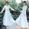 Women's Hanfu Costume Adult Student Chinese Style Costume Top+skirt 2 Piece Suit