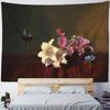 Home Wall Decoration Tapestry European Flower and Fruit Oil Painting Hanging Cloth Office Living Room Tapestry