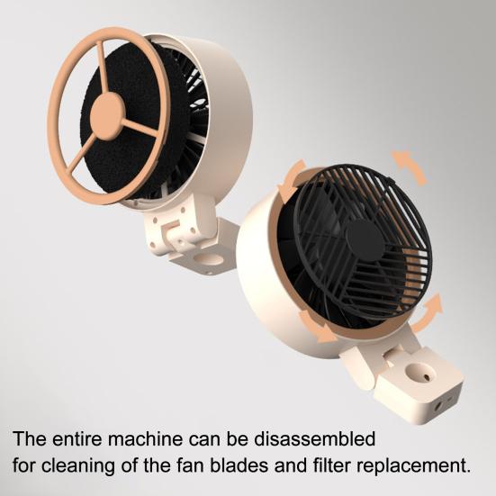Маленькая вытяжка-очиститель воздуха, тихий портативный настольный очиститель воздуха с 5-слойным фильтром с активированным углем, регулируемая 3-скоростная, удалитель дыма и запаха