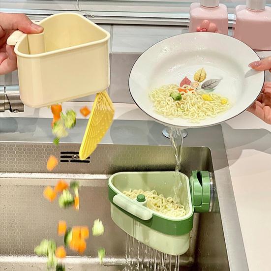 Yousheng 2 шт. Сетчатая корзина для слива в раковину с дренажным отверстием, подвесной угловой дуршлаг для раковины, треугольная корзина для сбора остатков пищи, кухонный инструмент