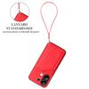 For Xiaomi Redmi Note 13 4G Case Card Holder Kickstand Skin-Touch Phone Cover with Wrist Strap