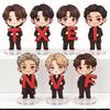 7 шт. BTS "TXEINVF" Милый Мультяшный Акриловый Стенд, Мультяшная Фигурка Bangtan Boys Дисплей с Буквой, Настольный Декор для Фанатов Kpop ARMY