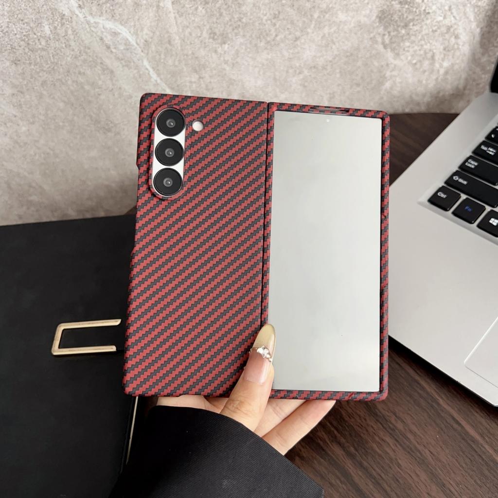 Премиальный Ультратонкий Магнитный Чехол из Углеродного Волокна для Samsung Galaxy Z Fold 7 6 5 4 3 с Защитной Пленкой на Весь Экран, Защита от Падений