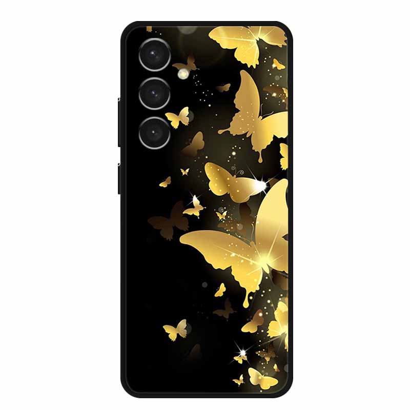 For Samsung S24 Plus Phone Case S24Plus Black Silicone Soft Back Cover Case For Samsung Galaxy S24 Plus Case S 24 Plus Funda Bag