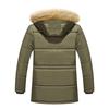 Мужское зимнее теплое толстое однотонное флисовое пальто с капюшоном и молнией, куртка на хлопковой подкладке