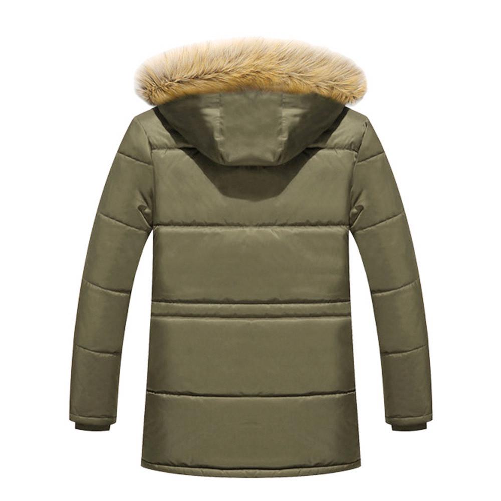 Мужское зимнее теплое толстое однотонное флисовое пальто с капюшоном и молнией, куртка на хлопковой подкладке