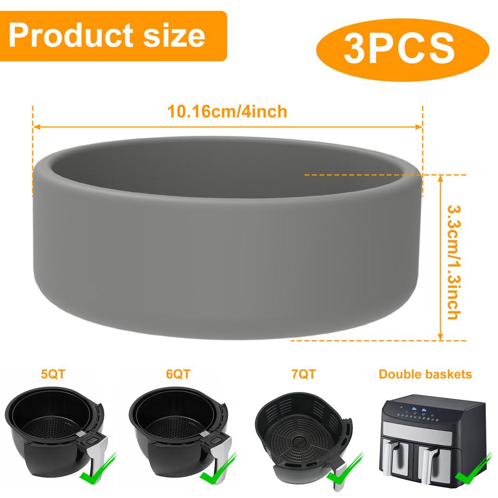 3/4 шт. Форма для яиц для аэрофритюрницы, силиконовые рамекины с антипригарным покрытием, форма для выпечки, чашки для пашотницы для яиц для аэрофритюрницы, кухонные аксессуары для выпечки и приготовления пищи