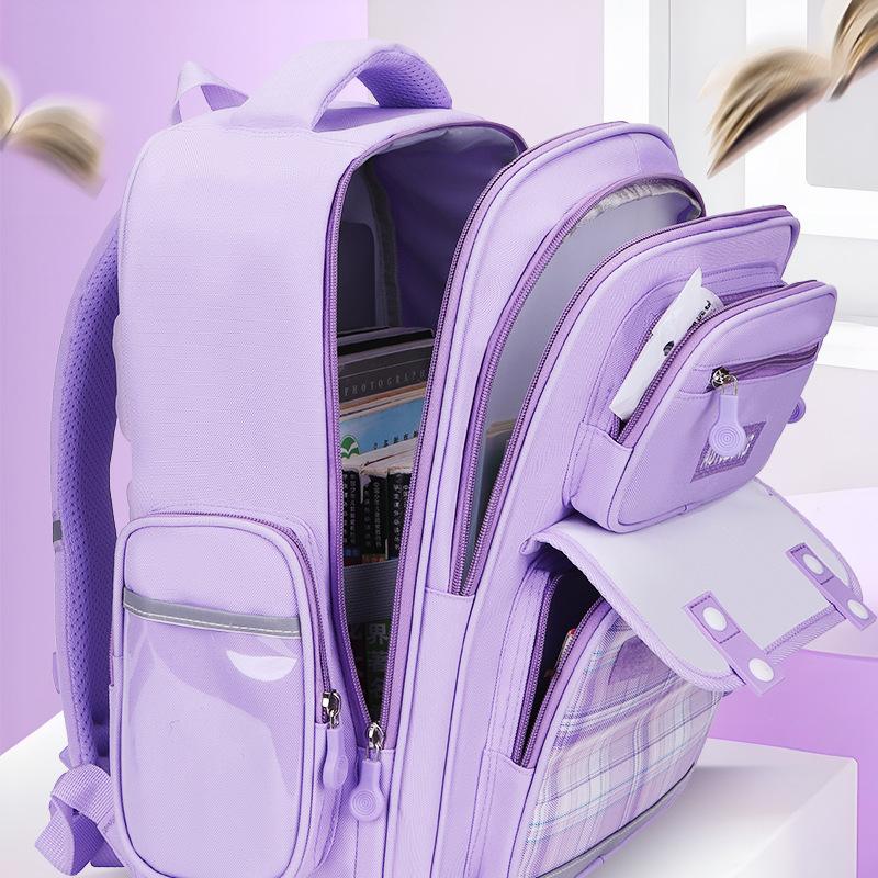 Primary School Girls Casual Cute Children's Satchel Roomy Waterproof Backpack for Student