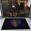 Gay Lesbian LGBT Rainbow Love Floor Mat Bathroom Mat Kids Room Bedroom Decoration Balcony Anti-Slip Doormat Living Room Bedside