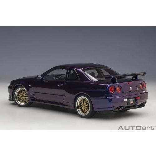 AUTOart Масштаб 1/18 Nissan Skyline GT-R (Р34) Версия диска BBS LM V-Spec II, Цвет Midnight Purple III, Готовое изделие