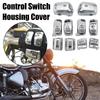 Крышка переключателя кнопки контроллера руля мотоцикла для 1996-2013 Harley Touring Road King Electra Street Road Glide