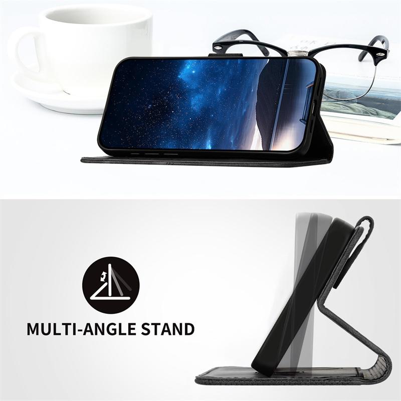 Кожаный чехол-кошелек для Samsung Galaxy S22 S23 FE Pro Ultra 5G Flip Case Stand Protective Cover