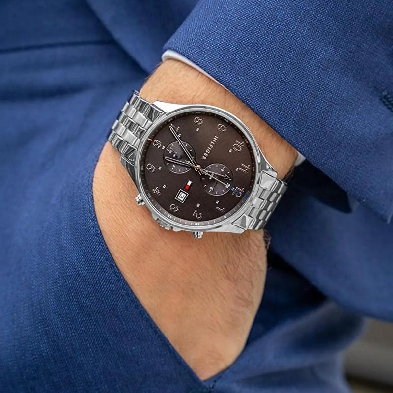 Tommy Hilfiger Серебряные, Мужские кварцевые часы, 1791707